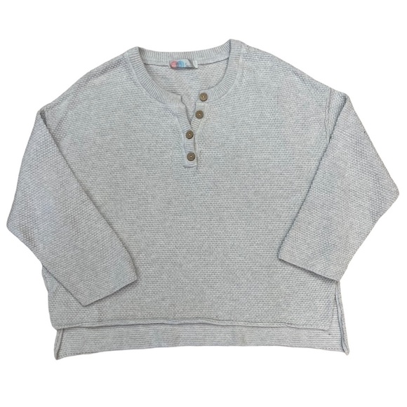 Free People Hailee Sweater Set in Ivory Heather Light Grey Size Large - Picture 5 of 11